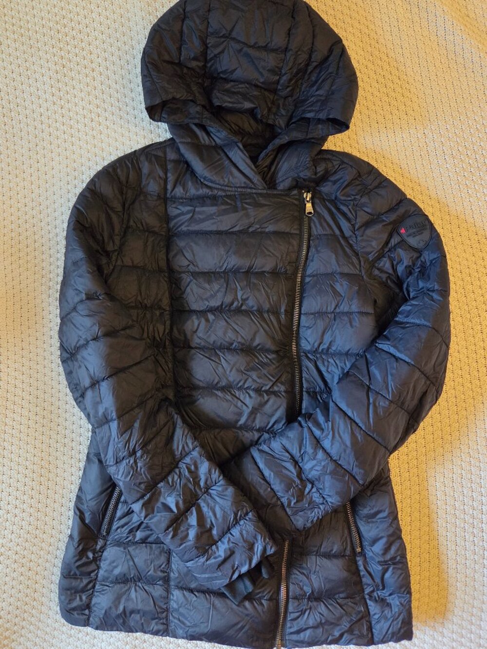 Pajar Canada Black Packable Hooded Puffer S
